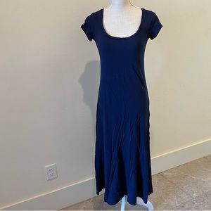 Polo Ralph Lauren Jersey Scoop Neck Maxi Dress in Navy NWOT